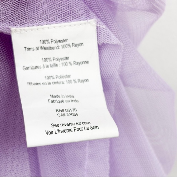 NWT Geisha Designs X Anthropologie Purple Sheer Maxi Skirt Sz S - Picture 9 of 10